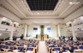 დავით გაბაიძე და სულხან თამაზაშვილი საქართველოს პარლამენტში პრემიერ-მინისტრის გამოსვლას დაესწრნენ 